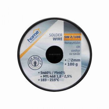 Forrasztóón, 2mm, 100g