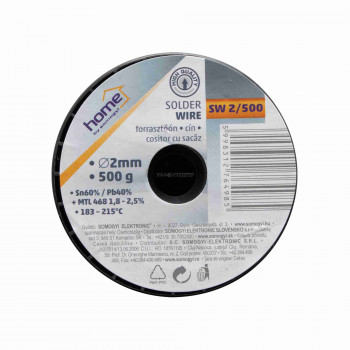 Forrasztóón, 2mm, 500g