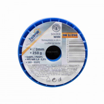 Forrasztóón, 3mm, 250g