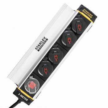 STANLEY 4-es elosztó kapcsolóval, csíptetős