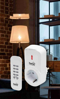 Távirányítható hálózati aljzat, távirányítóval