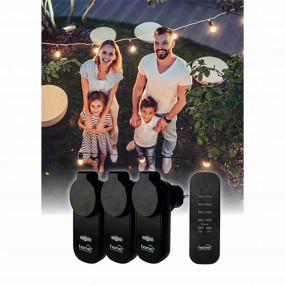 Távirányítható kültéri hálózatialjzat-szett