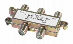 F elosztó, 4 utas, SAT