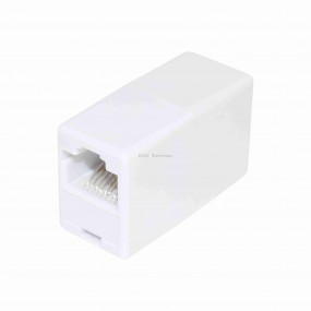 Toldó telefonvezetékhez, 8P8C, aljzat-aljzat