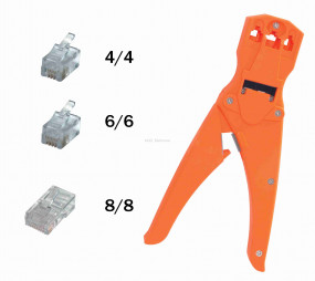 Krimpelő fogó, telefondugóhoz Krimpelő fogó, telefondugóhoz